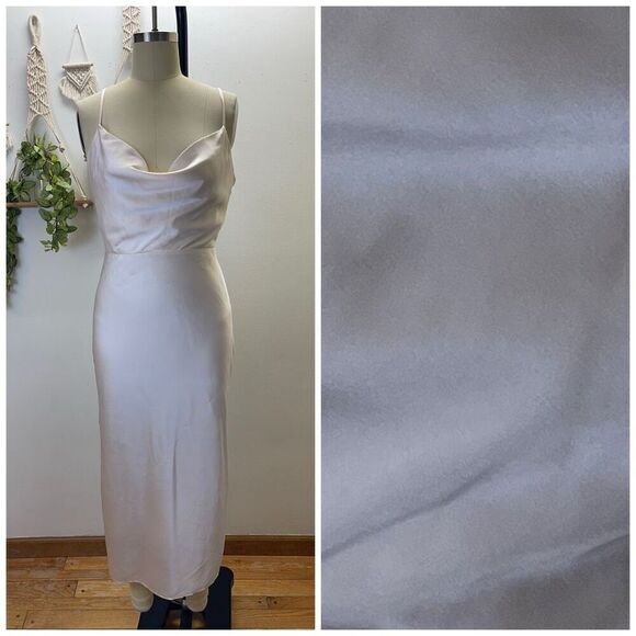 Adylan Rae Silk Dress Vanilla - Picture 1 of 2